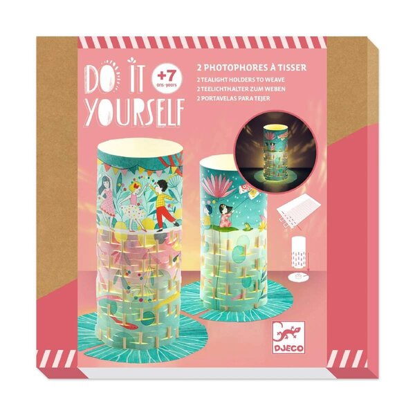 Djeco DJ07968 - Do It Yourself 2 photophores à tisser Danse des lucioles