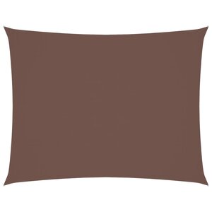 vidaXL Voile de parasol tissu oxford rectangulaire 4x5 m marron