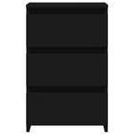vidaXL Tables de chevet 2 Pièces Noir 40x35x62 5 cm Aggloméré