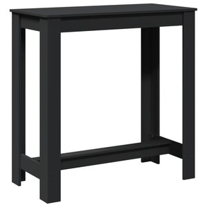 vidaXL Table de bar noir 102x50x103 5 cm bois d'ingénierie