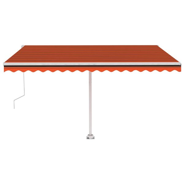 vidaXL Auvent automatique sur pied 400x300 cm Orange/marron