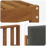 vidaXL Ensemble de canapés d'extérieur 7 Pièces Naturel et Anthracite