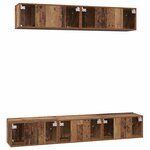 vidaXL Ensemble meuble TV 5 Pièces Bois ancien 100 x 30 x 30 cm