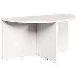 vidaXL Table basse 2 Pièces Blanc Bois massif en pin