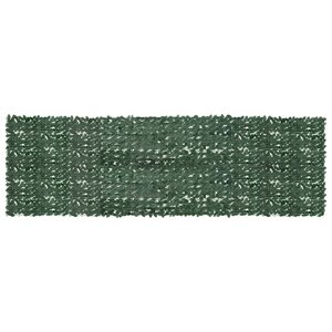 vidaXL Écran de balcon avec feuilles vert foncé 500x150 cm