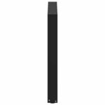 vidaXL Pieds de table à manger en U 2 pièces Noir 80 x (72-73) cm Acier