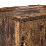 Armoire de rangement vidaXL Chêne fumé 103x41x40 cm en bois reconstitué