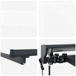 vidaXL Auvent Rétractable Blanc 450x300 cm tissu