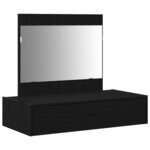 vidaXL Table de Toilette Noir 83 x 40 x 70 cm Bois d'ingénierie