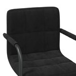 vidaXL Chaise de salle à manger Noir Velours