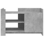 vidaXL Table basse gris béton 80x50x50 cm bois d'ingénierie