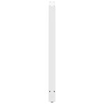 vidaXL Pieds de table de bar Blanc 2 pièces 60 x (110-111) cm Acier