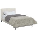 vidaXL Duvet d'hiver Matelassé Gris clair 140 x 220 cm
