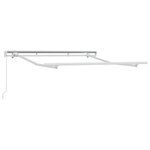 vidaXL Cadre de auvent Blanc 2.5 x 2 m Métal
