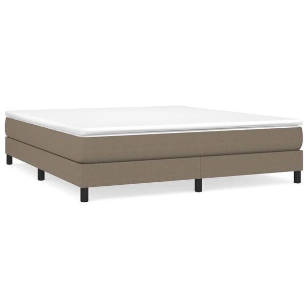 vidaXL Cadre de lit taupe 160x200 cm tissu