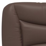 vidaXL Lit avec matelas marron 160x200 cm similicuir