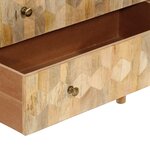 vidaXL Armoire à tiroirs 70x35x70 cm bois massif de manguier