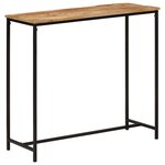 vidaXL Table console 80x30x74 cm bois massif de manguier et fer
