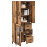 vidaXL Haut Armoire Bois Ancien 69 5 x 34 x 180 cm Bois d'ingénierie