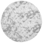 vidaXL Tapis shaggy à poils longs NAVARRA gris argenté 200x200 cm