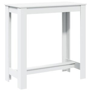 vidaXL Table de bar blanc 102x50x103 5 cm bois d'ingénierie