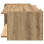 vidaXL Table basse Chêne artisanal 90 x 50 x 33 cm Bois d'ingénierie
