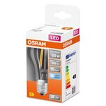 Ampoule standard led osram clair filament - e27 - 7w = 60 - blanc froid