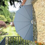 vidaXL Auvent latéral pliable de terrasse Gris 160 cm