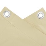 vidaXL Écran d'intimité de balcon crème 500x120 cm PVC