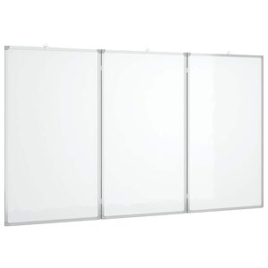 vidaXL Tableau blanc magnétique pliable 150x80x1 7 cm aluminium