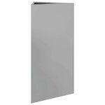 vidaXL Jardinières 2 Pièces triangulaire 40x40x75 cm acier galvanisé
