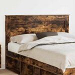 vidaXL Tête de lit Chêne fumé 140 cm Bois d'ingénierie