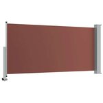vidaXL Auvent latéral rétractable de patio 120x300 cm Marron