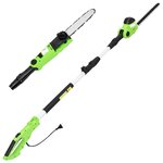 vidaXL Tronçonneuse/Taille-haie à perche télescopique 25/41cm 710/550W