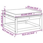 vidaXL Repose-pied de jardin avec coussins bois massif d'acacia