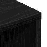 Meuble TV vidaXL Noir Chêne 150x30x44 5 cm Bois d'ingénierie