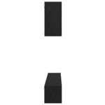 vidaXL Ensemble meuble TV 5 Pièces Chêne noir 100 x 30 x 30 cm