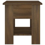vidaXL Table basse chêne marron 40x40x42 cm bois d'ingénierie