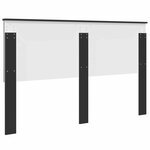 vidaXL Tête de lit Chêne noir 160 cm Bois d'ingénierie