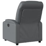 vidaXL Fauteuil inclinable Gris Similicuir