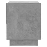 vidaXL Table de chevet Gris béton 45x34x44 cm Bois d'ingénierie