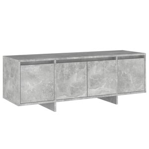 vidaXL Meuble TV gris béton 120x30x40 5 cm bois d'ingénierie