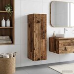 vidaXL Cabinet de Salle de Bain Mural Bois ancien 33 x 34 5 x 60 cm