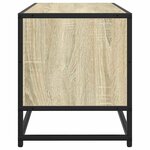 vidaXL Meuble TV chêne sonoma 80x34 5x40 cm bois d'ingénierie et métal