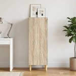 vidaXL Buffet Chêne Sonoma 33 x 34 5 x 90 cm Bois d'ingénierie