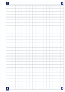 Cahier OrganiserBook 160 pages 5x5 A4+ Coloris Aléatoire OXFORD