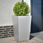 vidaXL Jardinières 2 Pièces 45x45x75 cm acier galvanisé