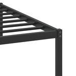 vidaXL Cadre de lit sans matelas chêne fumé 100x200 cm bois ingénierie