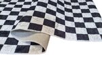 Tapis d'intérieur DAMIER 160 x 230 cm - Noir