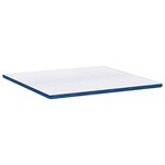 vidaXL Coussins de Matelas Blanc et bleu 180 x 200 cm